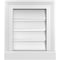 Ekena Millwork Vertical Surface Mount PVC Gable Vent: Functional, w/ 2"W x 2"P Brickmould Sill Frame, 12"W x 14"H GVPVE12X1403SF - alternate 1